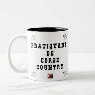 TASSE 2 COULEURS PRATIQUANT DE CORSE COUNTRY