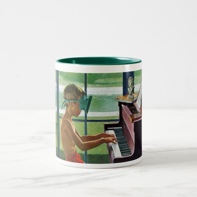 Tasse 2 Couleurs Pratique en matière de piano de Poolside (Centre)
