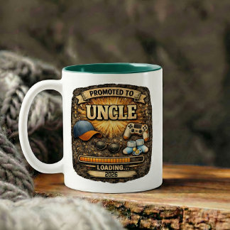 Tasse 2 Couleurs Pregnancy Announcement Gift for Uncle
