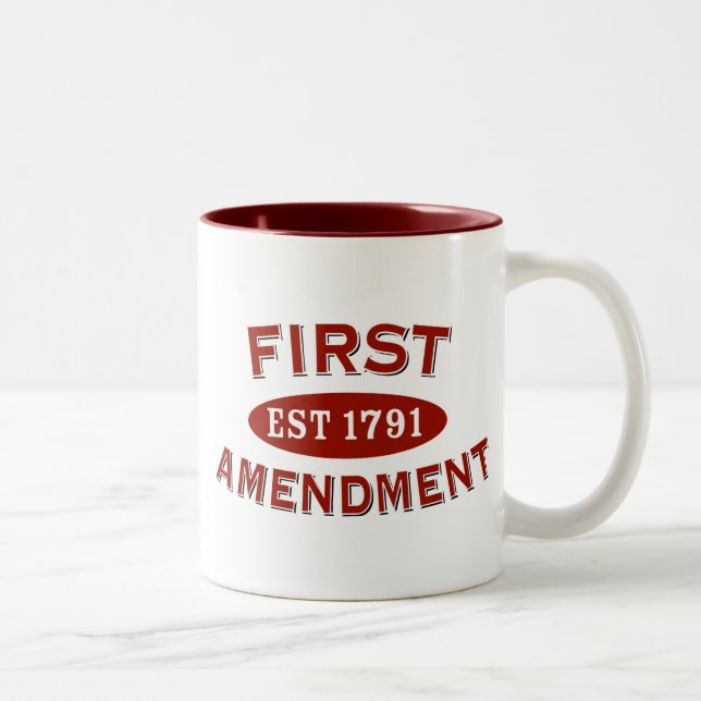 Tasse 2 Couleurs Premier amendement (Droit)