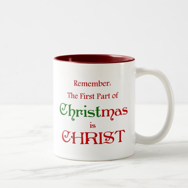 Tasse 2 Couleurs Première pièce de KRW de Noël (Droit)