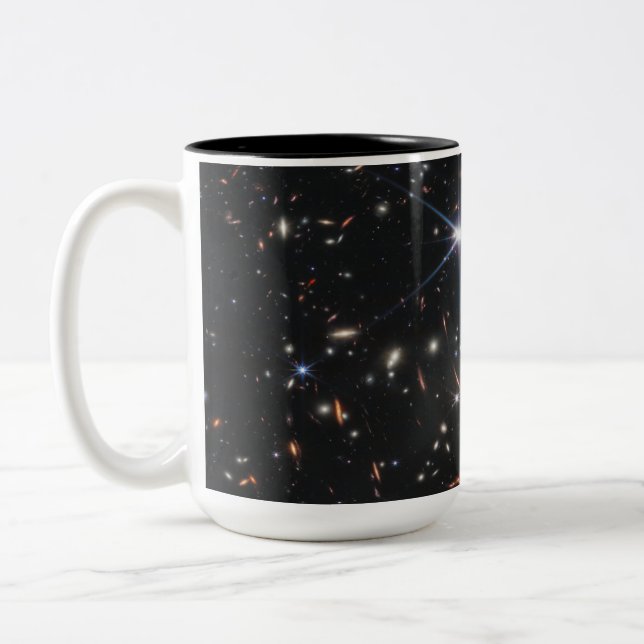 Tasse 2 Couleurs Première vue profonde de l'univers de Webb (Gauche)