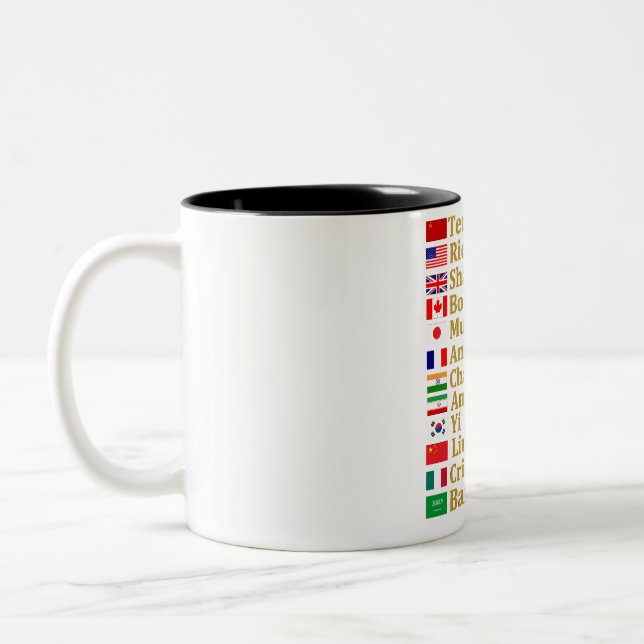 Tasse 2 Couleurs Premières femmes astronautes du monde entier (Gauche)