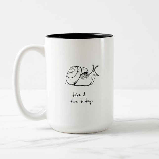 Tasse 2 Couleurs Prends ton temps (Gauche)