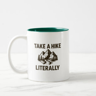 Tasse 2 Couleurs Prenez une randonnée au pied de la lettre Premium