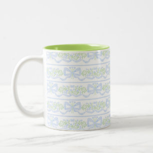 Tasse 2 Couleurs Preppy Grandmillennial Coquette Preppy Floral