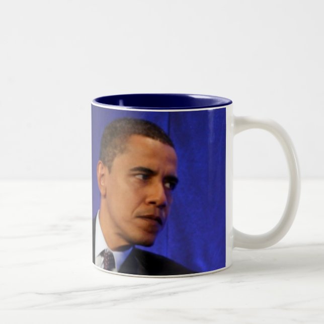 Tasse 2 Couleurs Président Barack Obama (Droit)