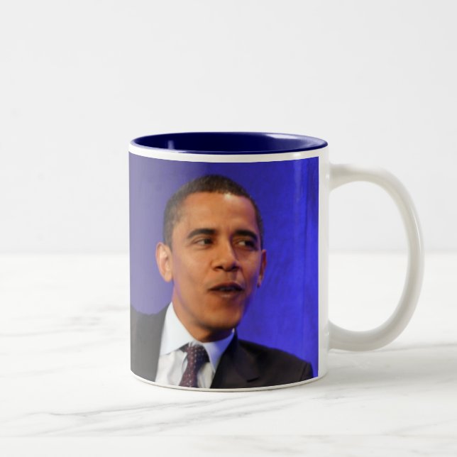 Tasse 2 Couleurs Président Barack Obama (Droit)