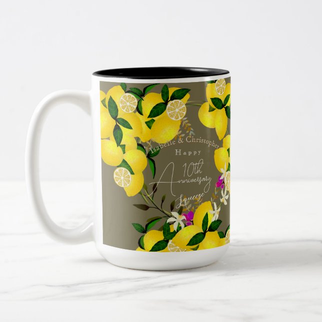 Tasse 2 Couleurs Pressage de citron (Gauche)