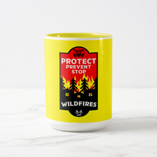 Tasse 2 Couleurs Prévention des incendies de brousse