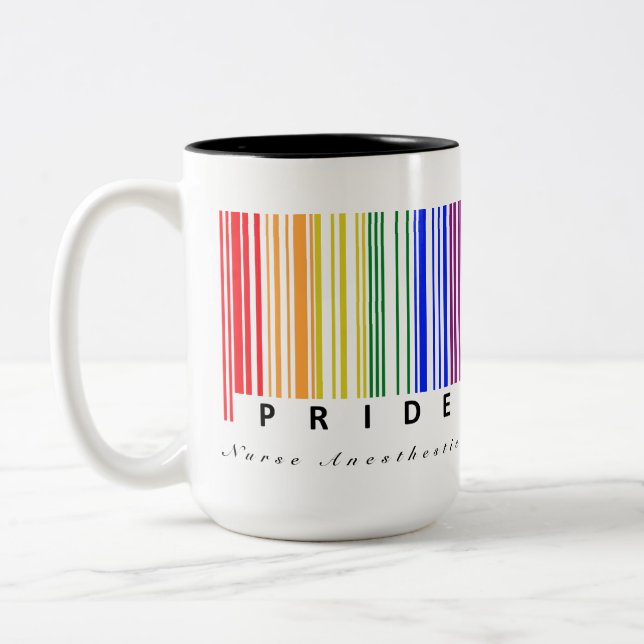 Tasse 2 Couleurs Pride LGBTQ - Soins de santé personnalisables (Gauche)