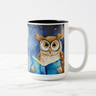 Tasse 2 Couleurs Prière AA personnalisée Grand Livre du Hibou Sob