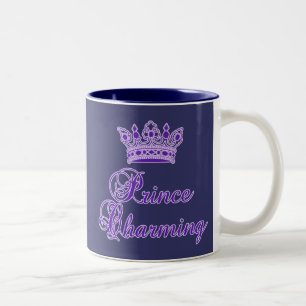 Tasse 2 Couleurs Prince charme dans le pourpre royal pour le bébé