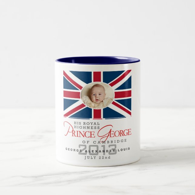Tasse 2 Couleurs Prince George - William et Kate (Centre)