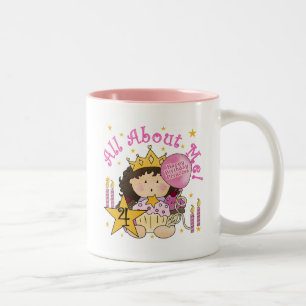 Tasse 2 Couleurs Princess All About Me 4th Birthday Tshirts