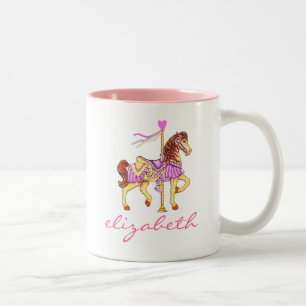 Tasse 2 Couleurs Princesse Carousel Cheval-Personnaliser