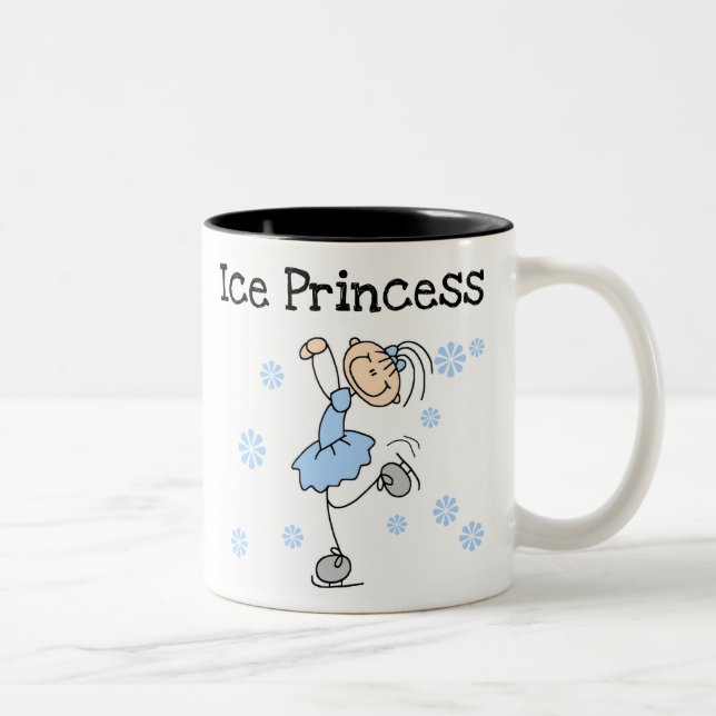 TASSE 2 COULEURS PRINCESSE DE PATINAGE DE GLACE (Droit)
