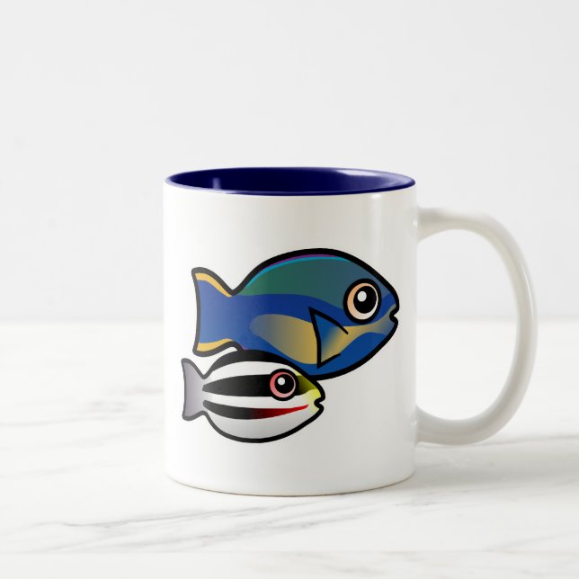 Tasse 2 Couleurs Princesse Parrotfish avec bébé (Droit)