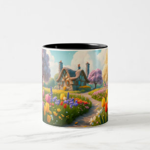 Tasse 2 Couleurs printemps, fleurs, fleur, été, floral, nature,