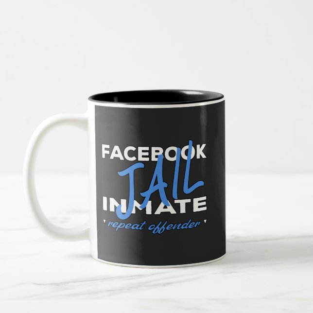 Tasse 2 Couleurs Prison Facebook (Gauche)