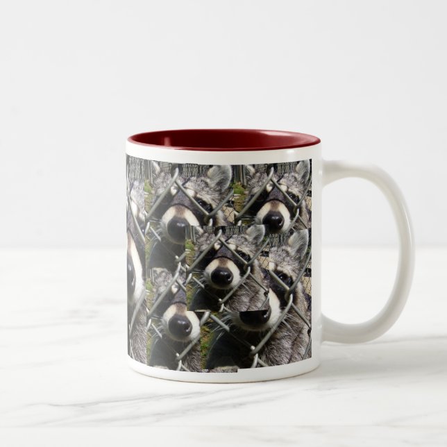 Tasse 2 Couleurs Problème de Racoon (Droit)
