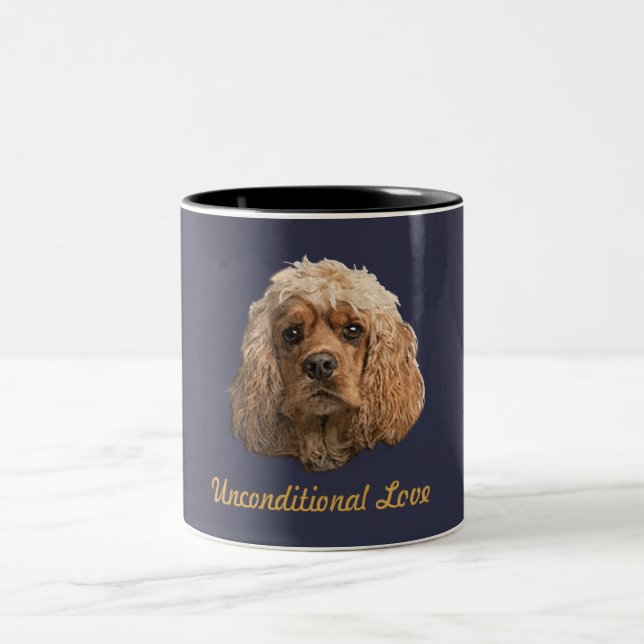 Tasse 2 Couleurs produits pour Cocker Spaniel (Centre)