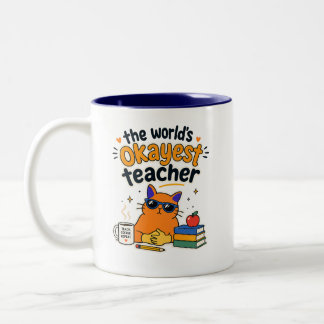 Tasse 2 Couleurs Prof de chat drôle