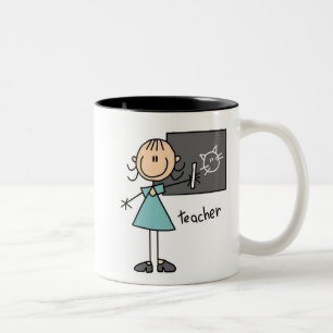Tasse 2 Couleurs Professeur Bonhomme Allumette
