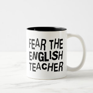 Tasse 2 Couleurs Professeur d'Anglais drôle