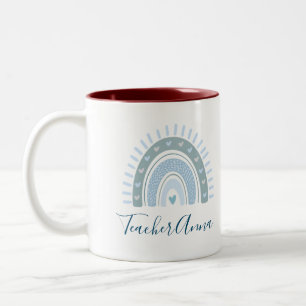 Tasse 2 Couleurs Professeur de calligraphie bleu ciel