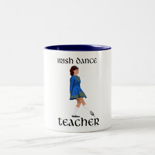 Tasse 2 Couleurs Professeur de danse step Irlandaise - Chaussure so