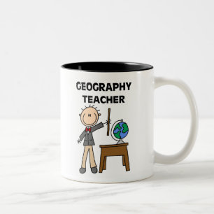 Tasse 2 Couleurs Professeur de géographie
