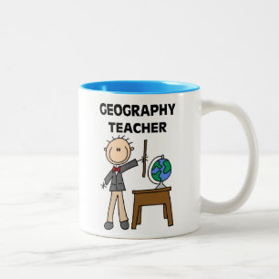 Tasse 2 Couleurs Professeur de géographie