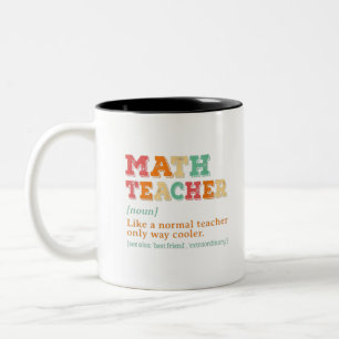 Tasse 2 Couleurs Professeur De Maths Comme Un Enseignant Normal Seu