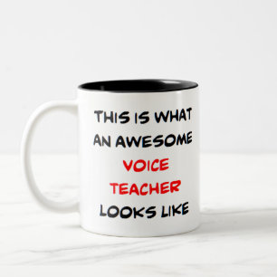 Tasse 2 Couleurs professeur de voix, génial