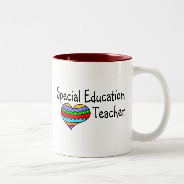 Tasse 2 Couleurs Professeur d'éducation spéciale (Droit)