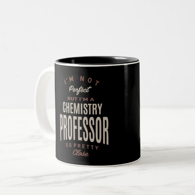 Tasse 2 Couleurs Professeur en chimie (Devant gauche)
