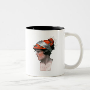 Tasse 2 Couleurs Profil de la femme