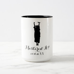 Tasse 2 Couleurs Programme de maîtrise Cadeau de graduation