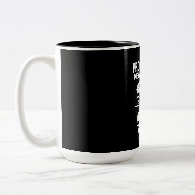 Tasse 2 Couleurs Programmeur Nouvel An jamais (Gauche)