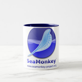 Tasse 2 Couleurs Projet de SeaMonkey - logo vertical