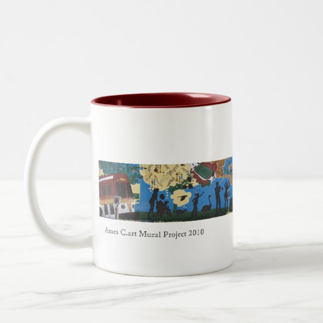Tasse 2 Couleurs Projet mural 2010 d'Ames C.art (Gauche)