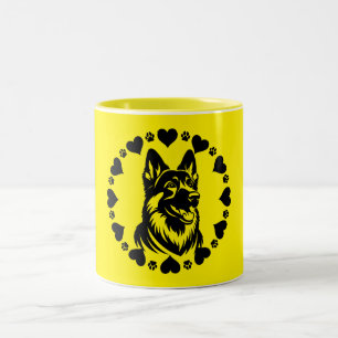 Tasse 2 Couleurs Propriétaire allemand du chien berger