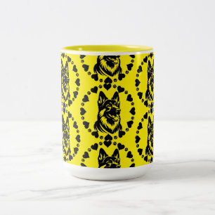 Tasse 2 Couleurs Propriétaire allemand du chien berger