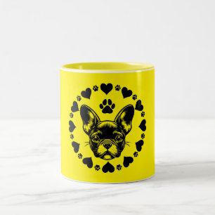 Tasse 2 Couleurs Propriétaire Français de Chien à Chien à Chien