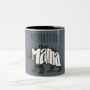 Tasse 2 Couleurs Propriété de maman Bear- Approach à vos risques