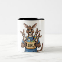 Protecteur de poche Kangaroo - Drôle père animal
