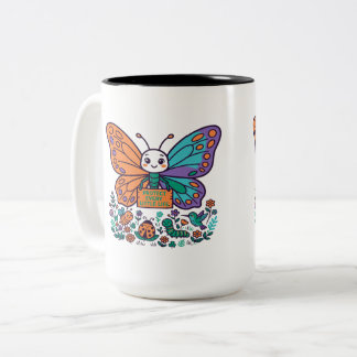 Tasse 2 Couleurs Protéger chaque petite vie Papillon mignon Nature