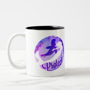 Tasse 2 Couleurs "Protégez" avec la sirène et le joint de port