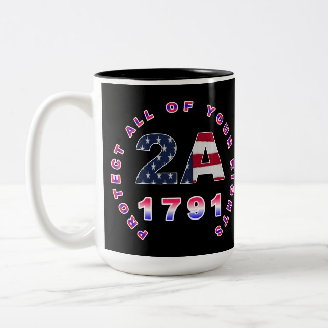Tasse 2 Couleurs Protégez vos droits 2A (Gauche)